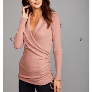 Nursing wrap up sweater